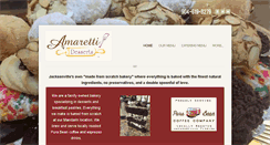 Desktop Screenshot of amarettidesserts.com